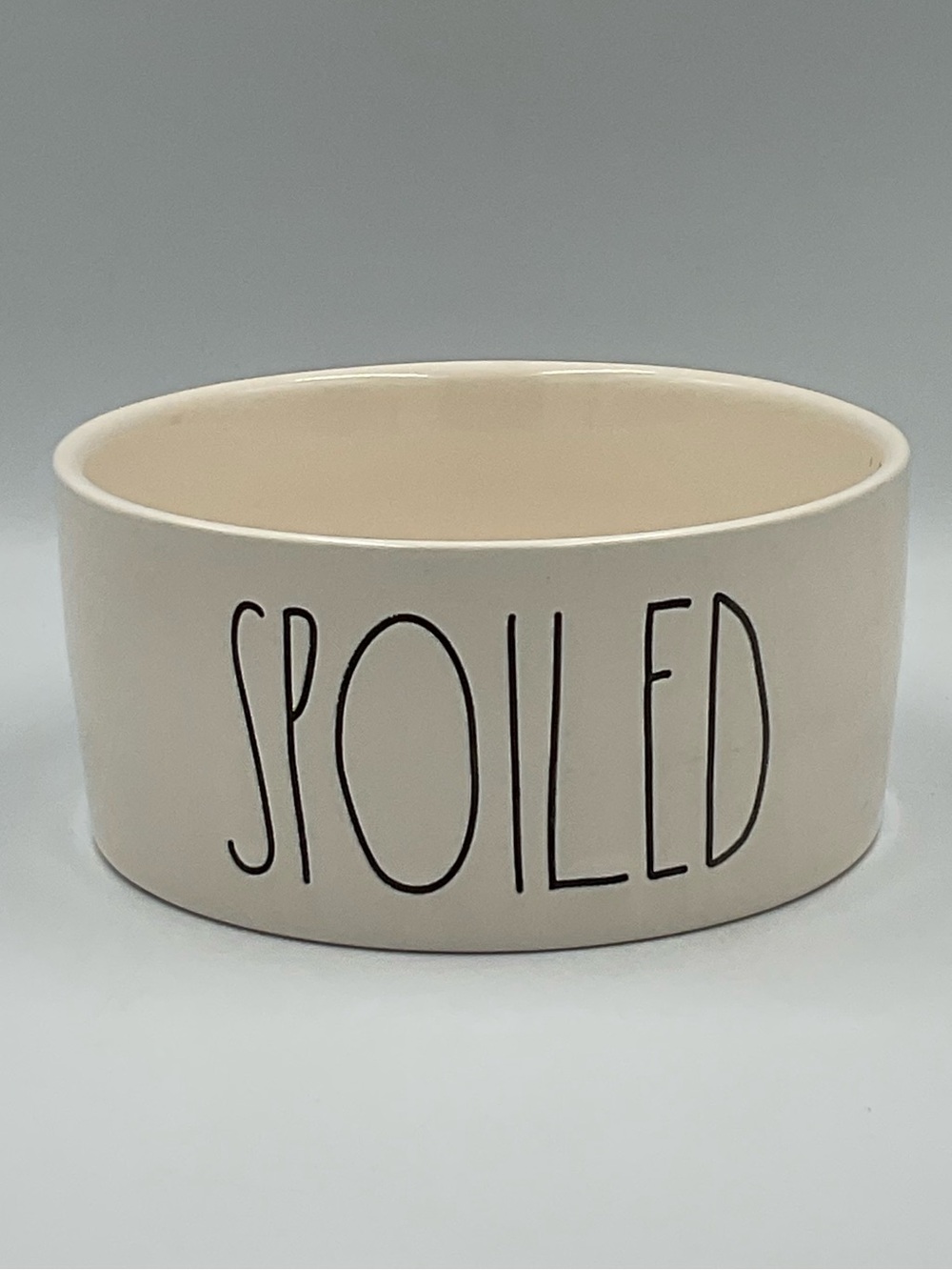 Rae Dunn “SPOILED” Ceramic Pet Bowl